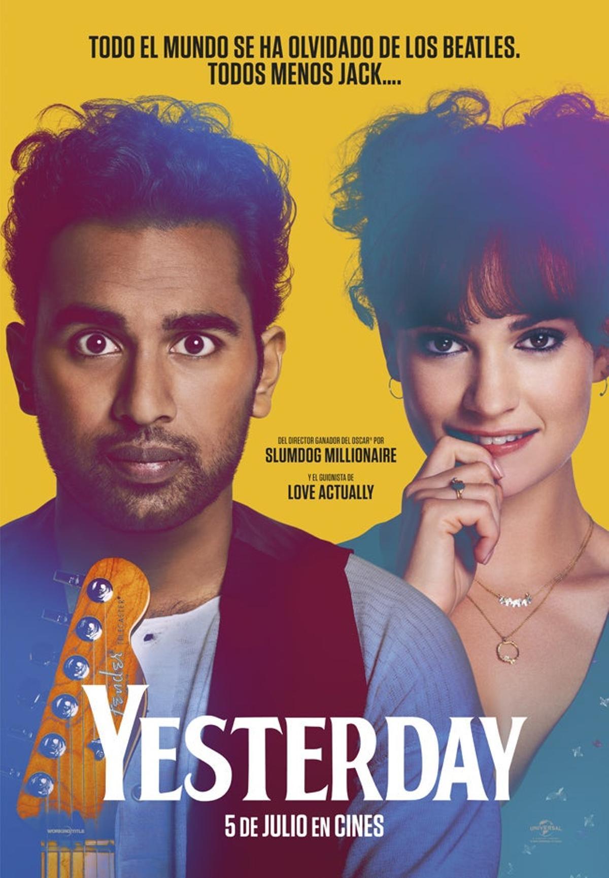 Cartel de Yesterday de Universal