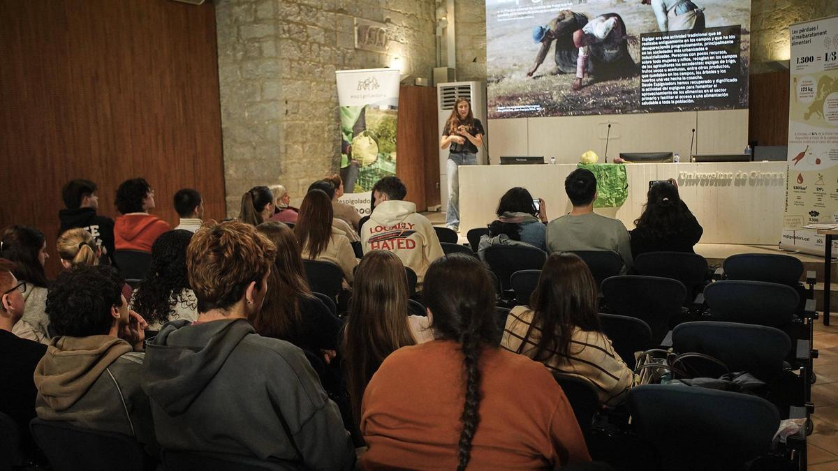 Un moment de la xerrada, aquest migdia.