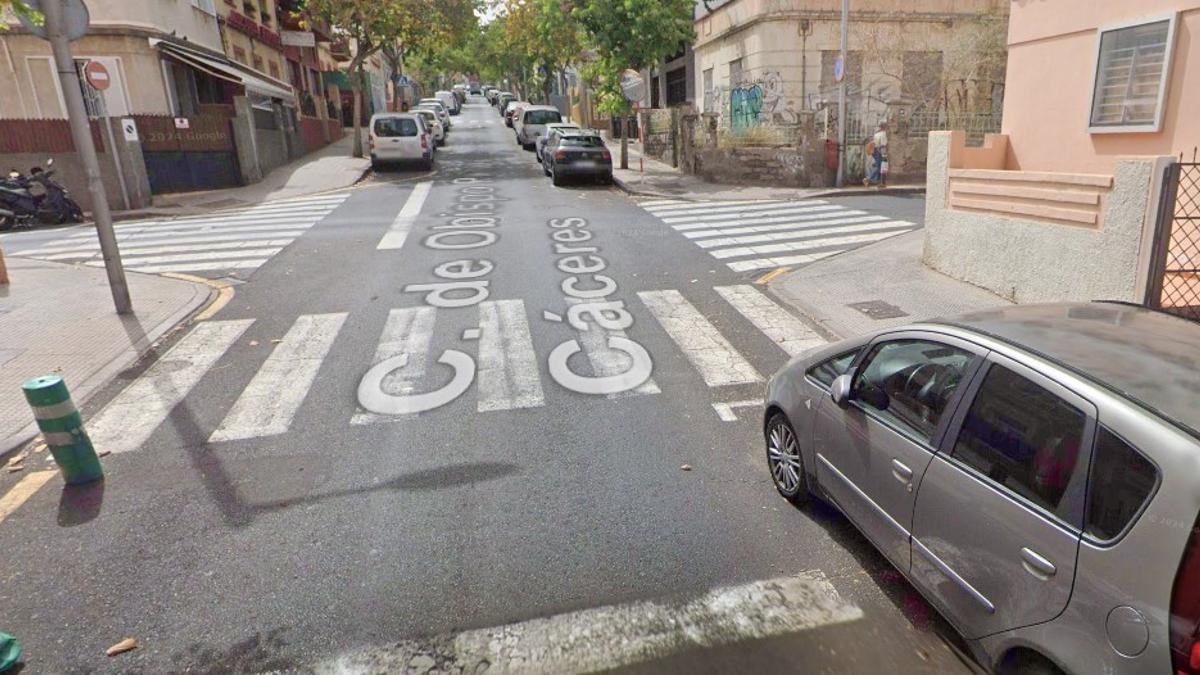 Cruce de la calle del Olvido con Obispo Pérez Cáceres en Santa Cruz