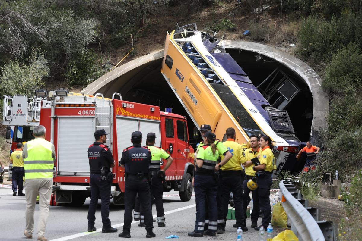 El accidente de autobús en la C-32