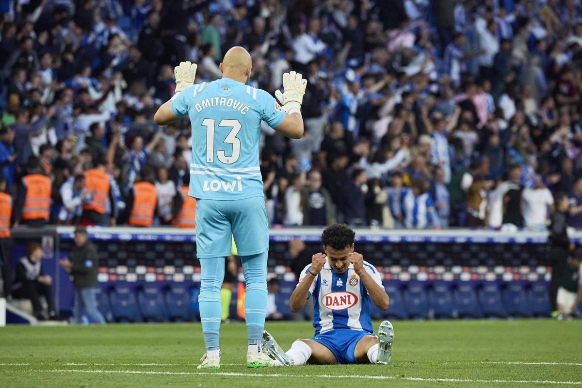 Omar El Hilali celebra la victoria ante el Athletic