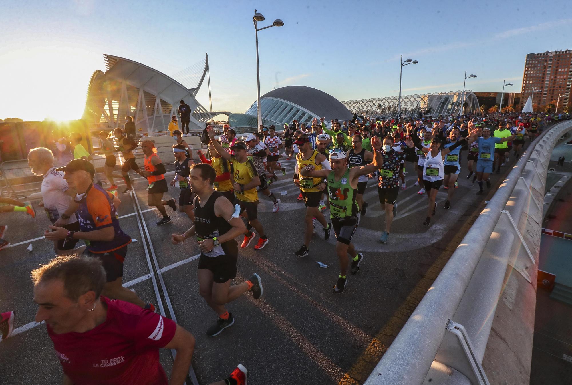 Salida del Maratón Valencia 2021