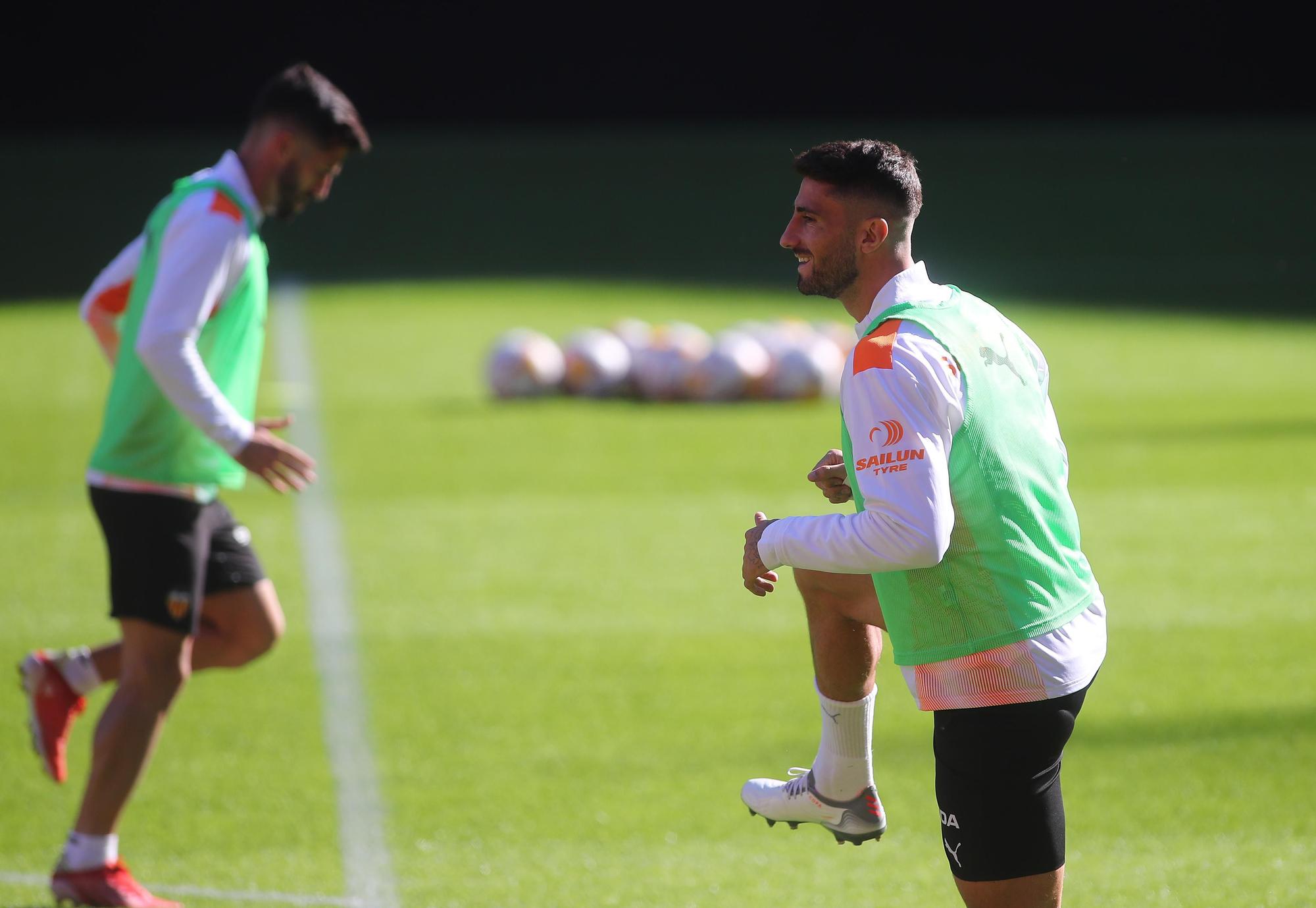 Así ha sido el entrenamiento del Valencia de hoy