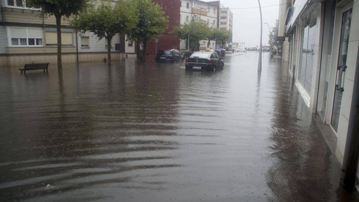 Inundaciones en Gijón por las fuertes lluvias