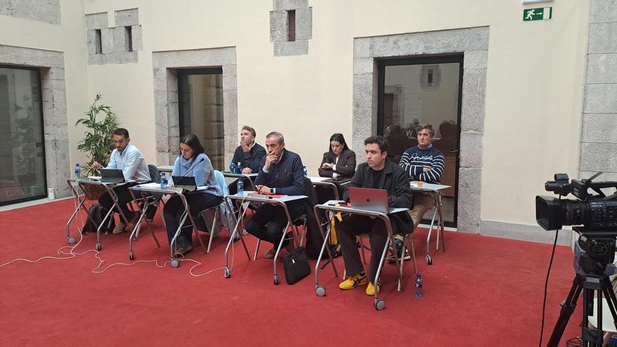 Concejales socialistas en un reciente Pleno municipal.