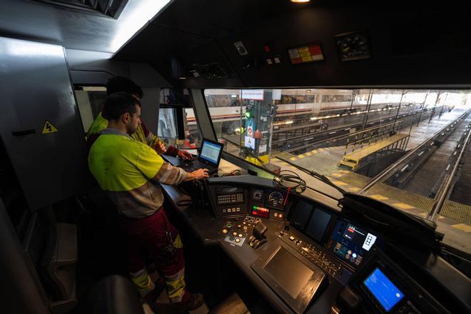 Visita a los talleres de Renfe en Sant Andreu Comtal