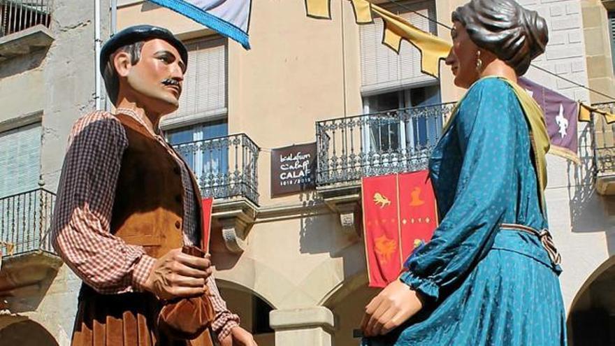 Els gegants de Calaf en la festa major de l&#039;any passat