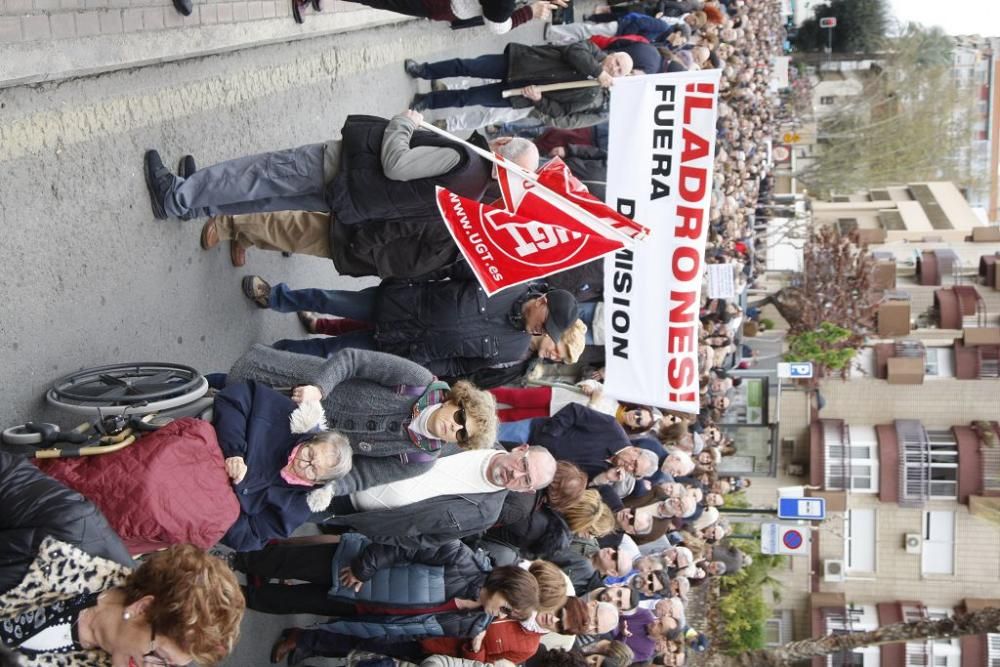 Manifestación por unas pensiones dignas en Murcia