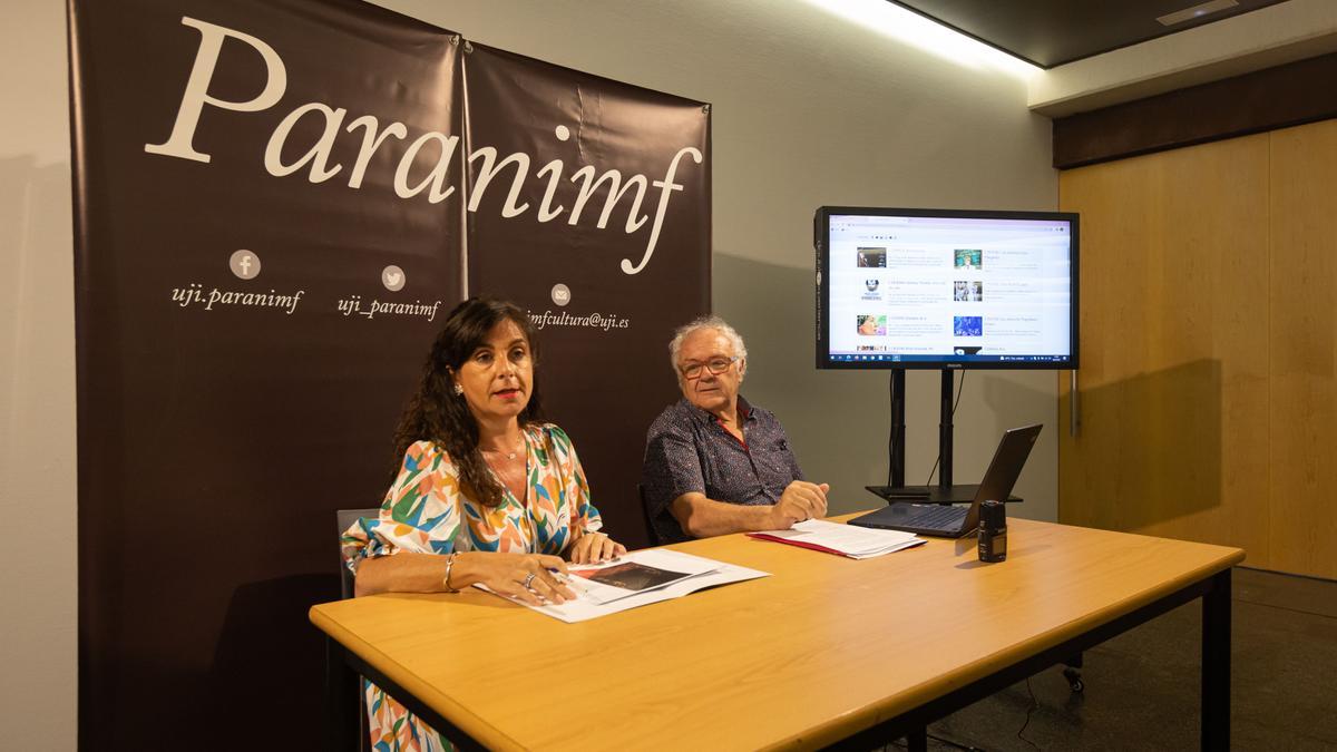 La vicerrectora Carmen Lázaro y el programador del Paranimf, Antoni Valesa, presentaron las propuestas.