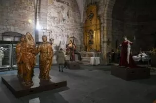 El "mini museo" de Santa María La Nueva recupera la totalidad de los pasos