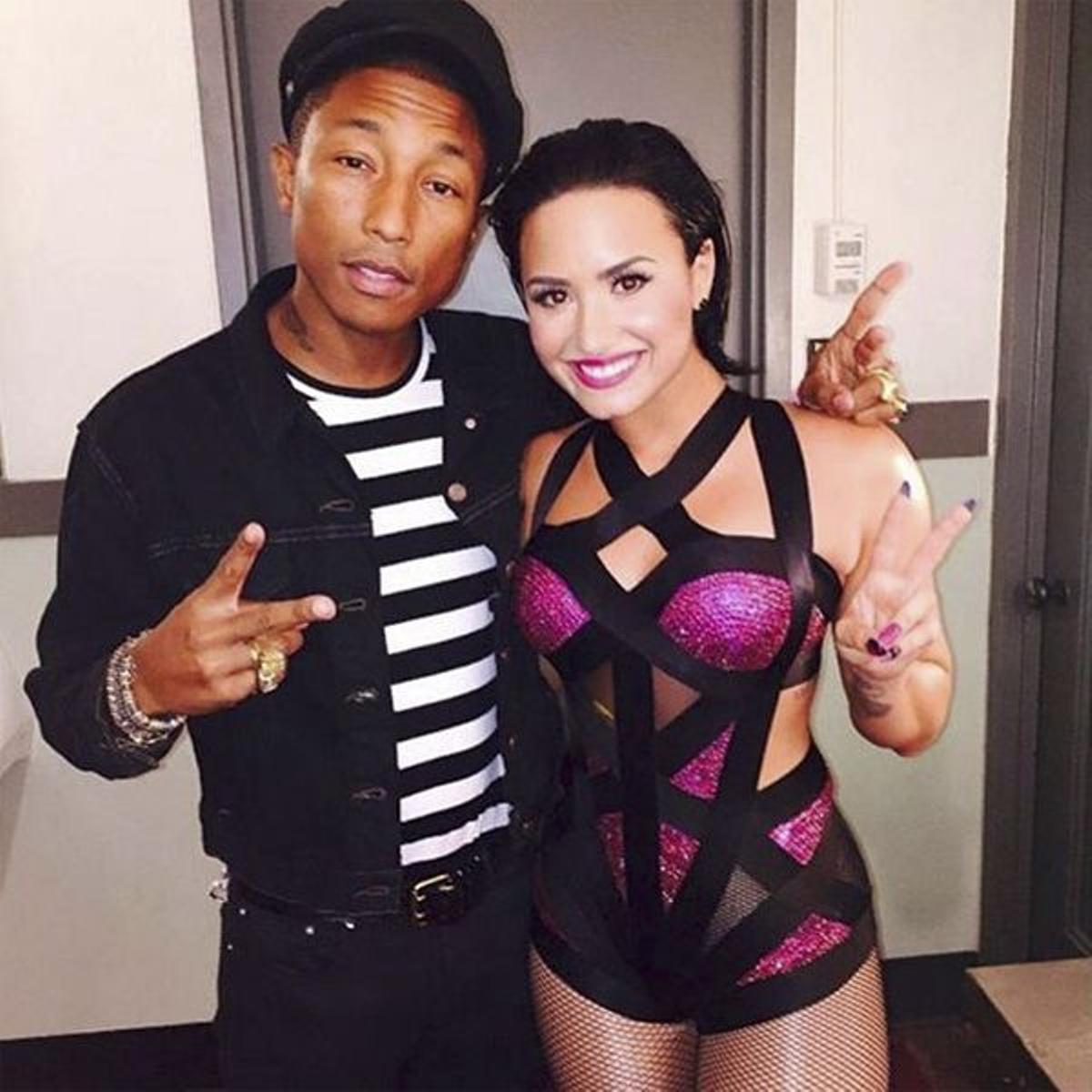 VMA 2015 en Instagram: Demi Lovato y Pharrel Williams