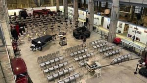La antigua fábrica Oliva Artés se convertirá este domingo en escenario de música sinfónica.