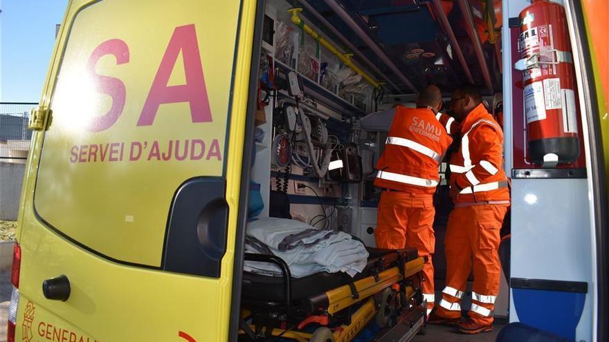 Herido un hombre de 80 años al sufrir un accidente de coche en el término Barracas