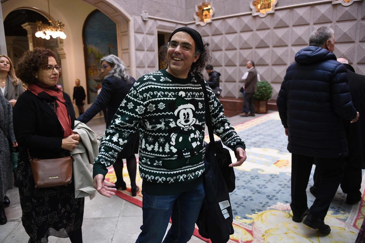 Recepción de Navidad en María Pita