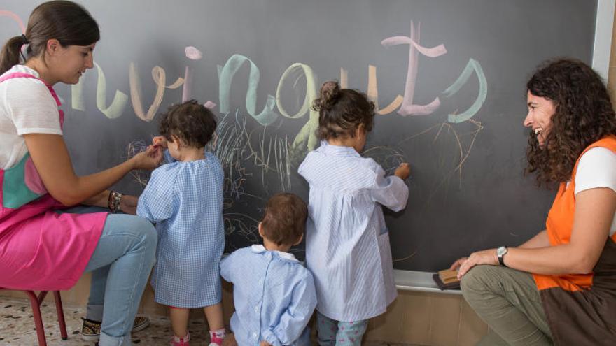 Estreno de una de las aulas el curso pasado