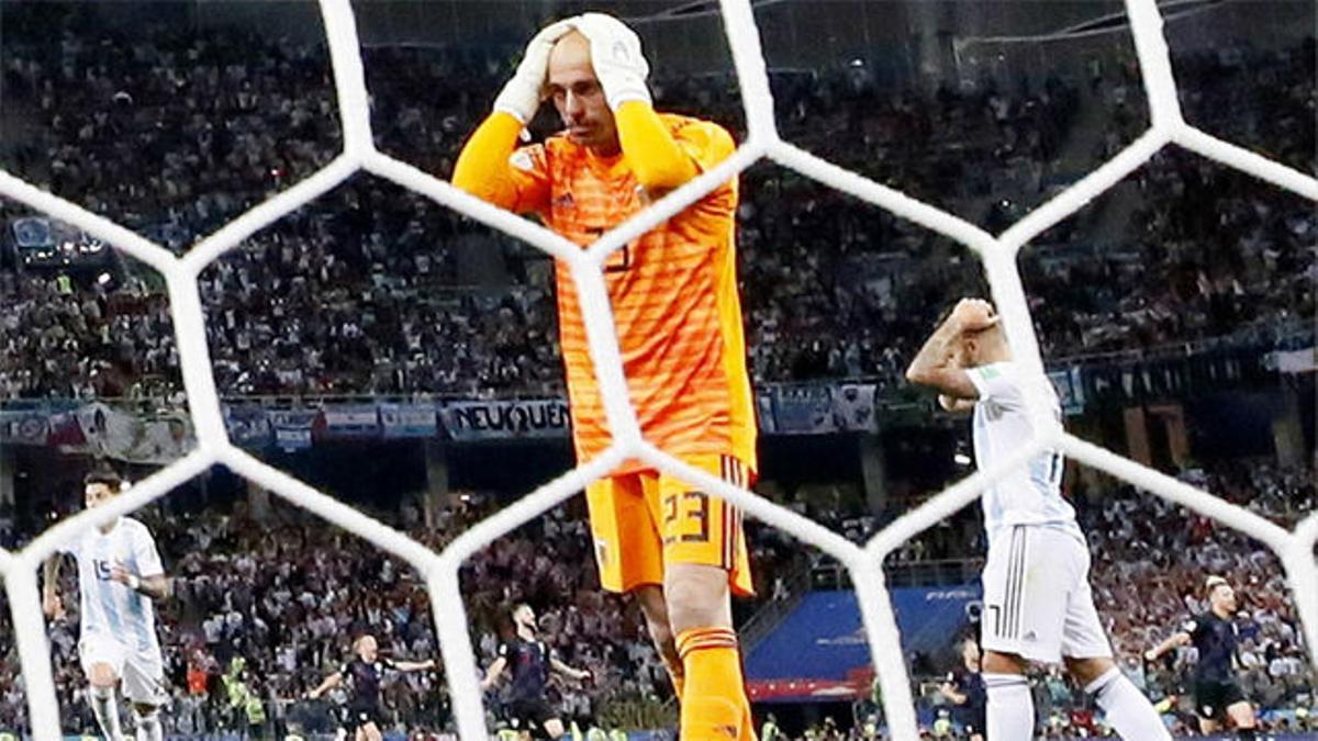 La gran cantada de Caballero en el primer gol de Croacia