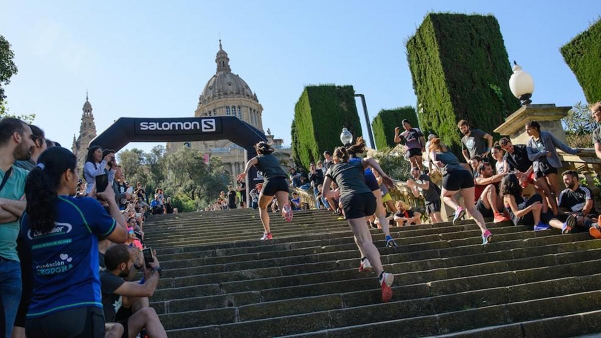 Tramos de escalones en la Font Mágica