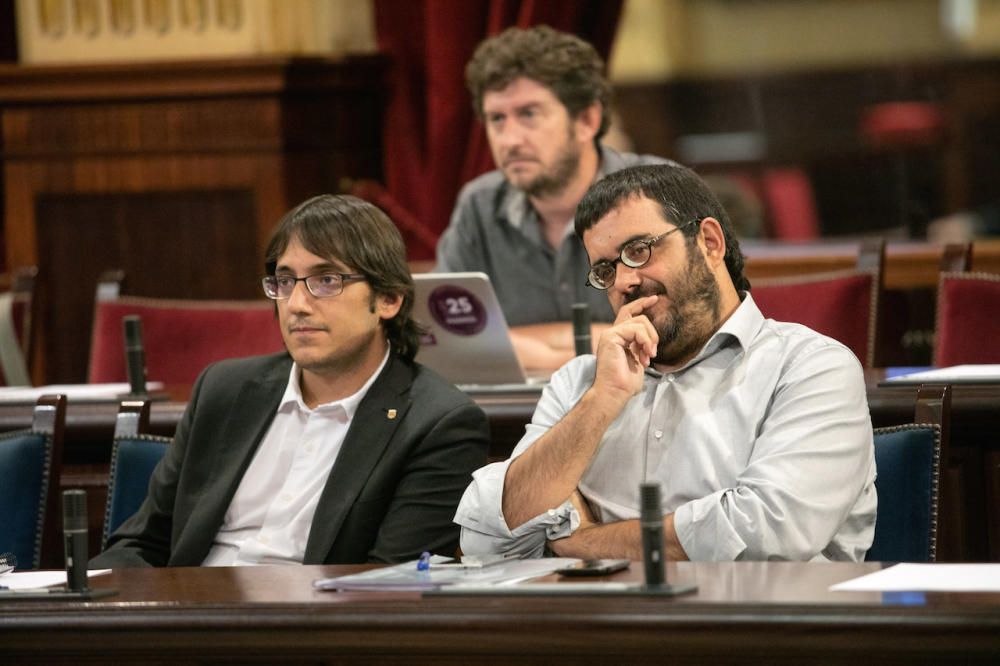 Sesión en el Parlament