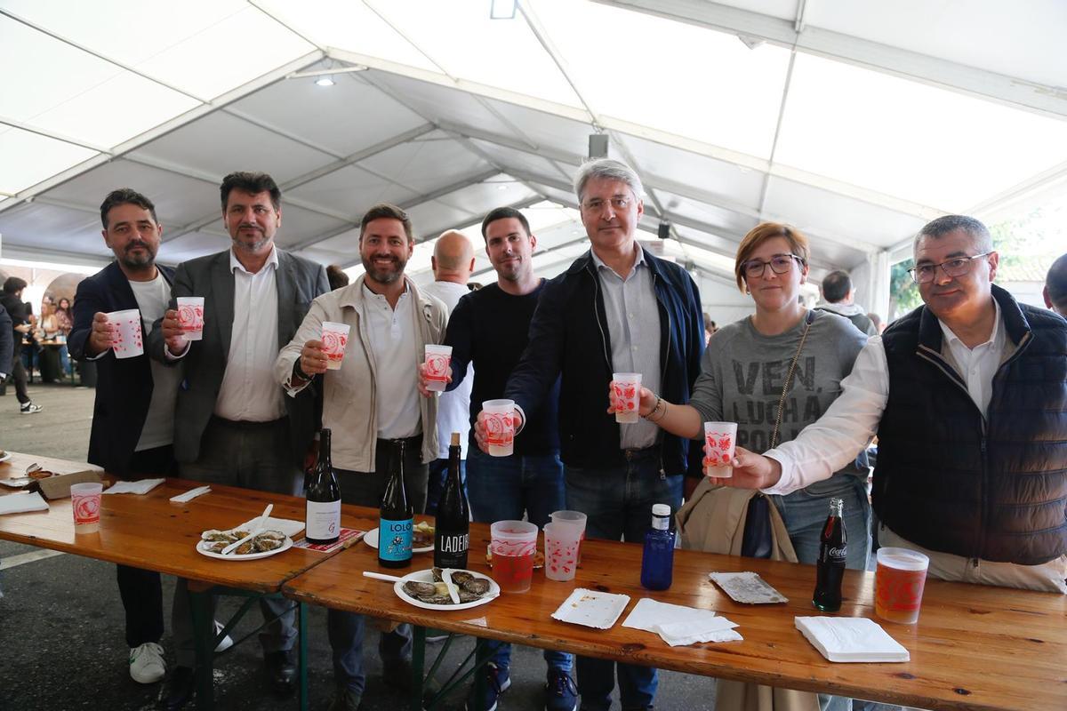 La visita de los alcaldes a la fiesta.