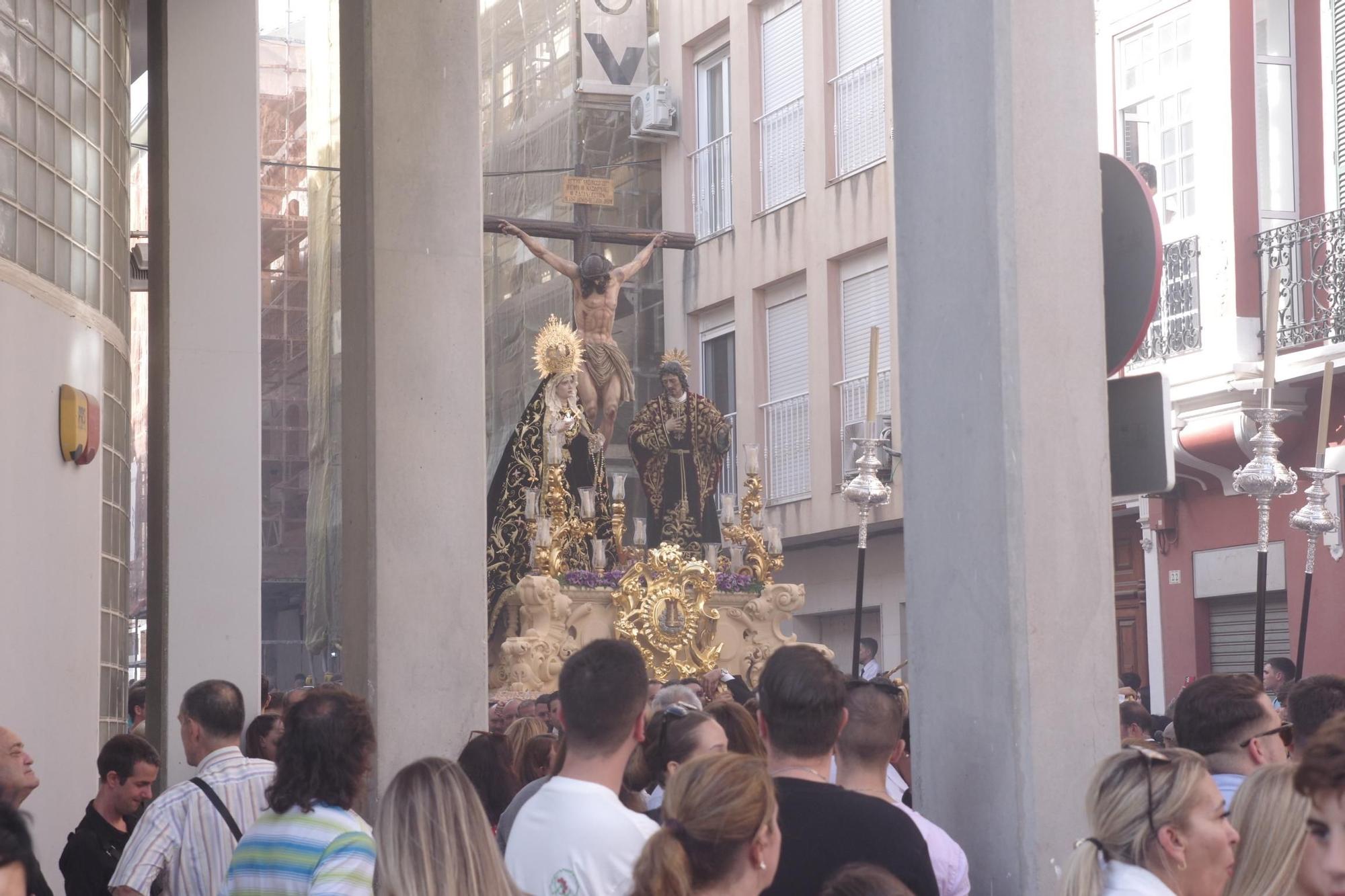 Procesión de la hermandad del Puerto de la Torre por el Centro de Málaga