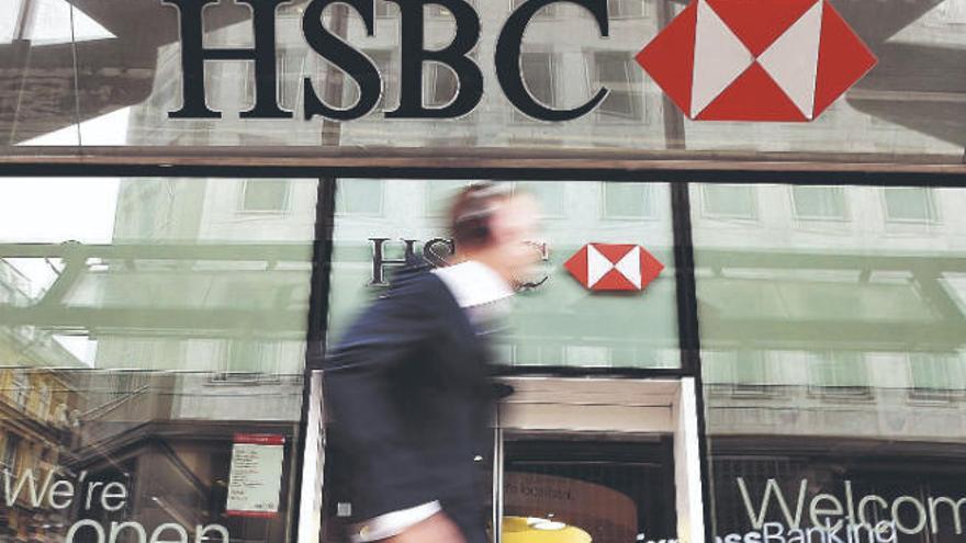 Imagen de archivo de una oficina del banco HSBC.