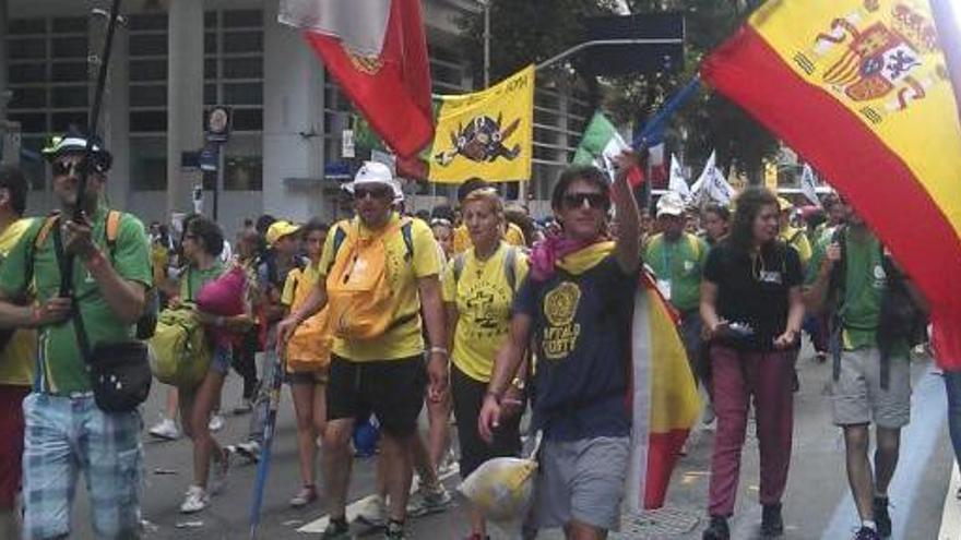 Los zamoranos en el santuario de Aparecida.