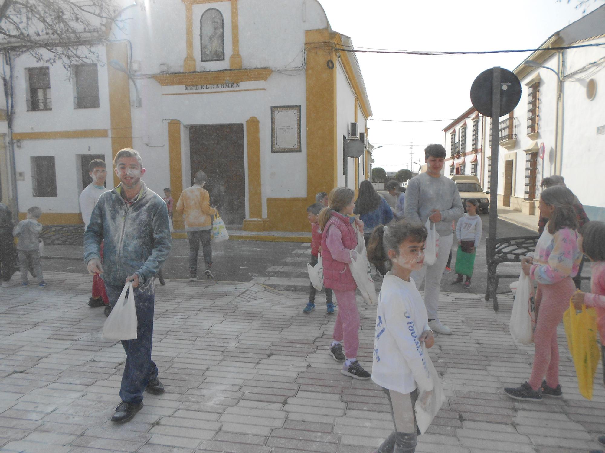 Miércoles de ceniza y batalla de harina en Ochavillo