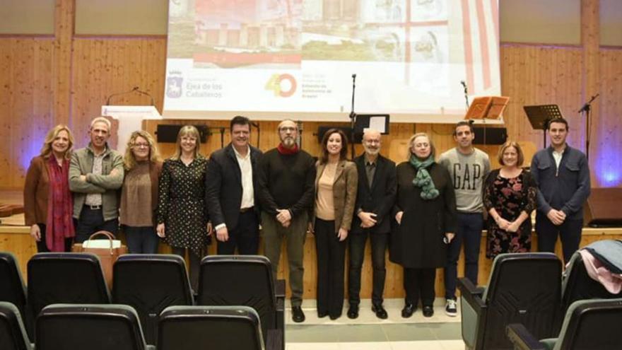 Allué, Paz y Orús participaron en el acto central de la conmemoración.  | SERVICIO ESPECIAL