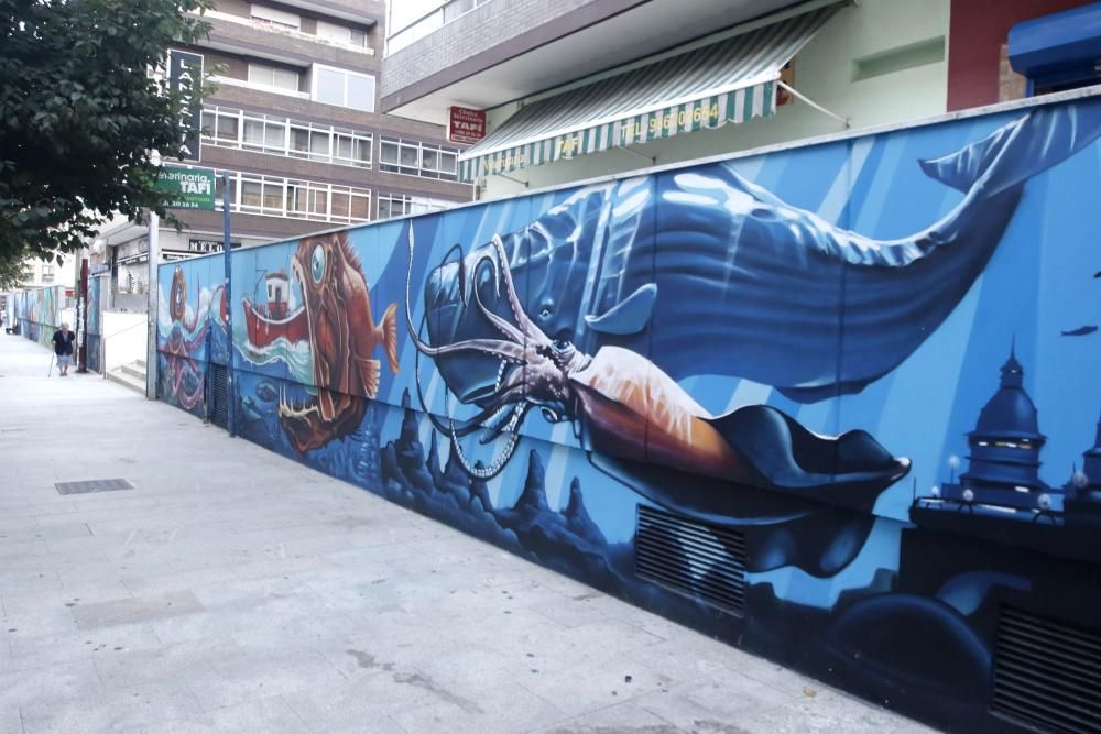 Así lucen los nuevos murales urbanos de Vigo