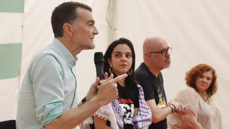 Antonio Maillo en la fiesta del PCA en Córdoba celebrada hace unos dÍas.