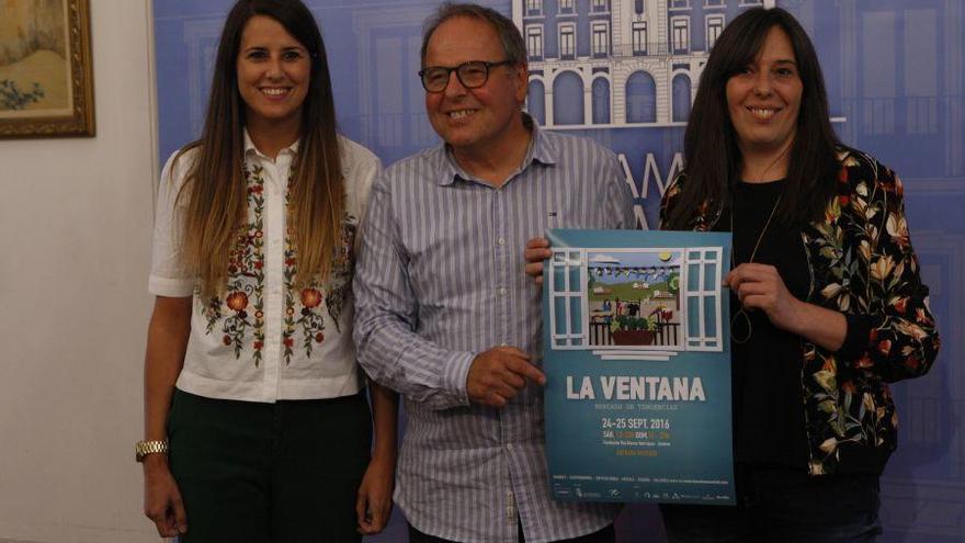 Las promotoras, durante la presentación.