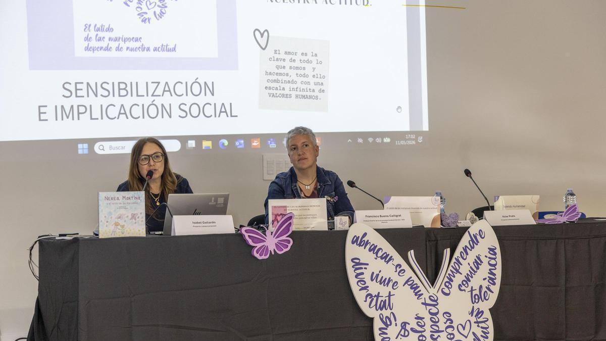 Las mariposas para plantar cara a la violencia vicaria llegan a Alicante