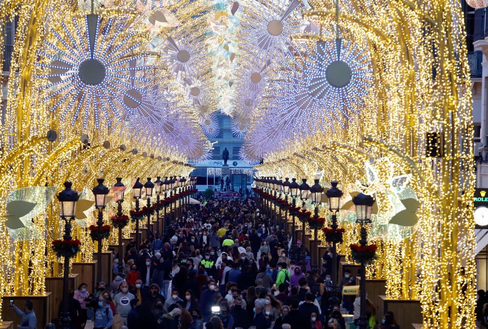 Encendido de las luces de Navidad del Centro de Málaga