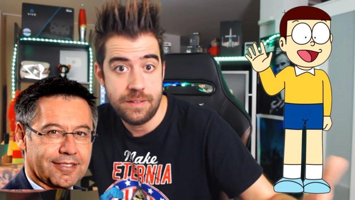 Josep María Bartomeu denuncia al youtuber español 'AuronpPlay'