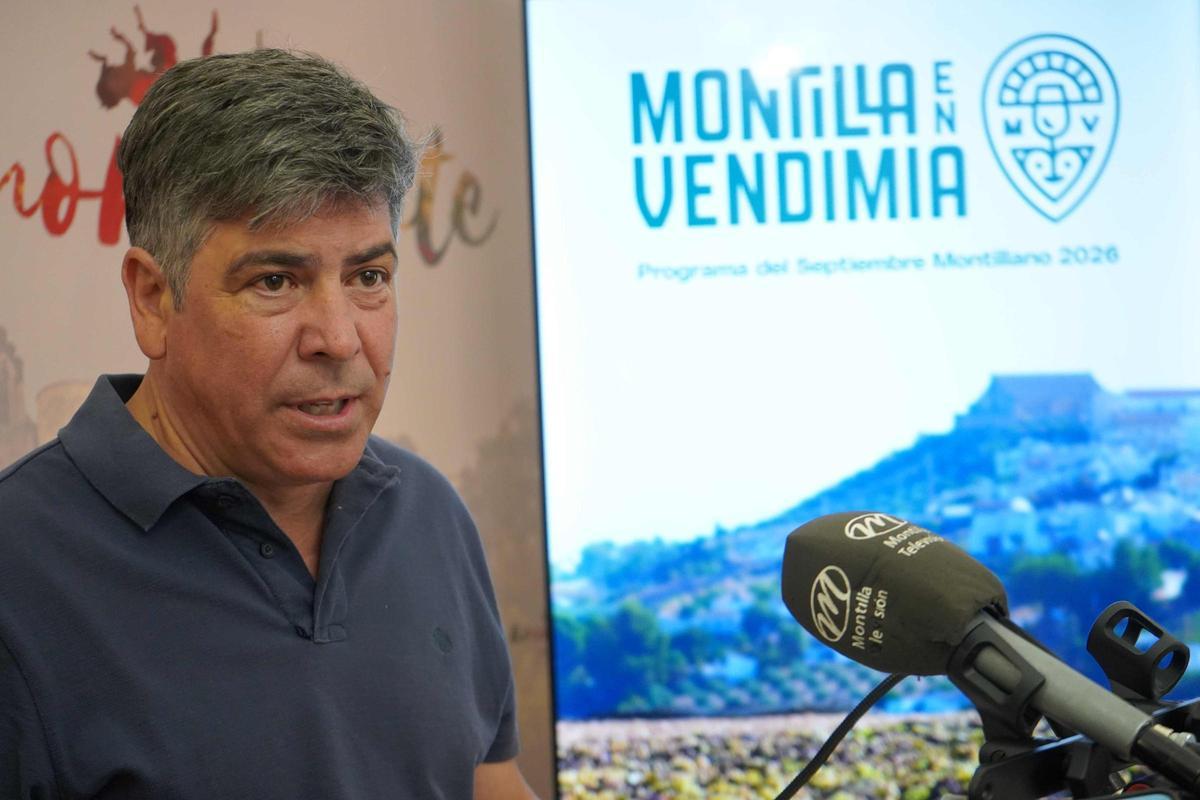 Rafael Llamas, durante la presentación de las Fiestas de la Vendimia.