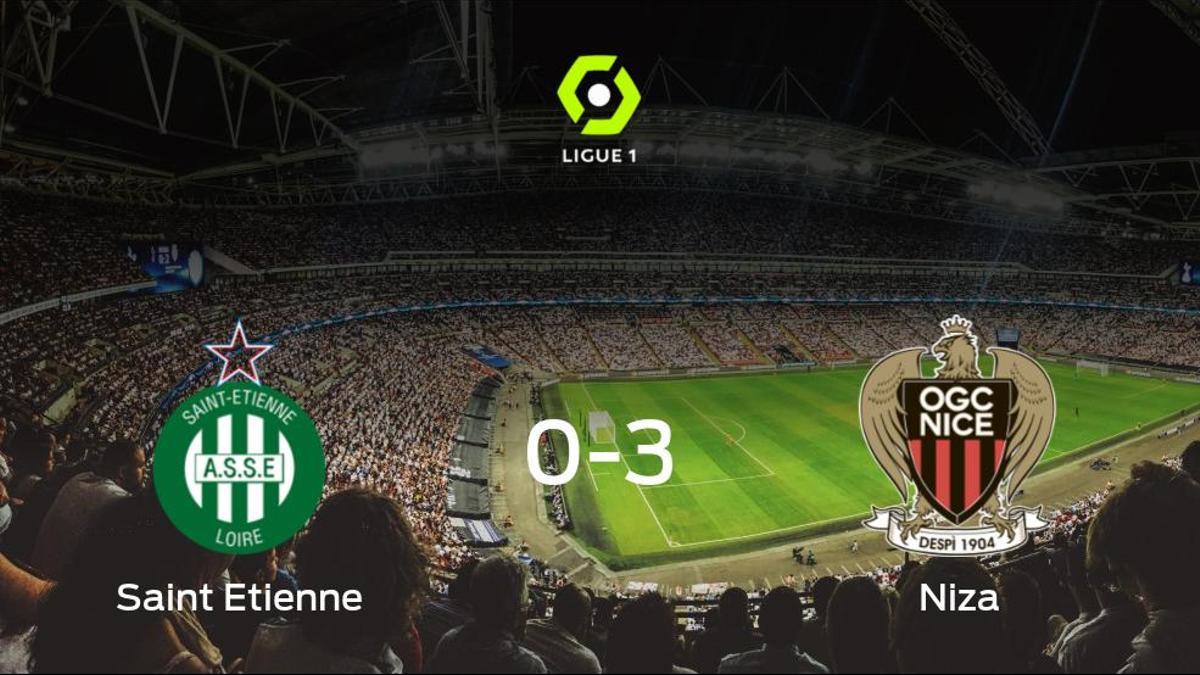 El OGC Niza le arrebata los tres puntos al AS Saint Etienne (0-3)
