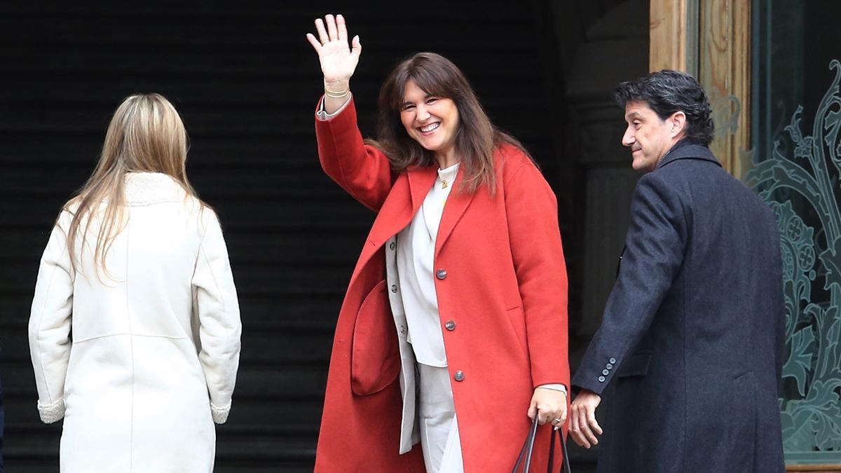 Laura Borràs, a su llegada a la Audiencia de Barcelona Laura Borràs, a su llegada a la Audiencia de Barcelona