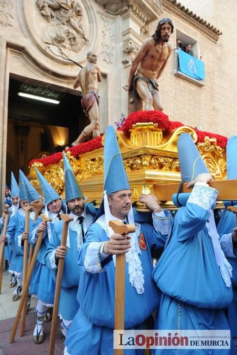 La procesión del Amparo a su salida de San Nicolás