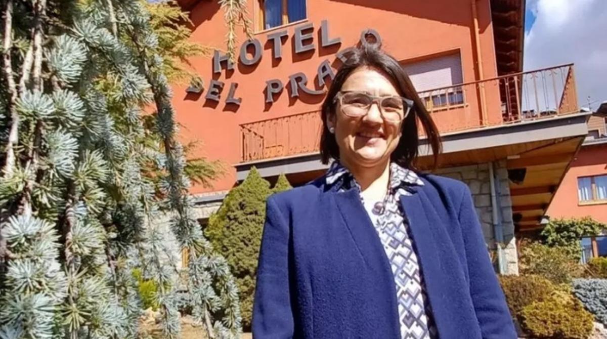 La Montse Dolcet a l'hotel, actual líder del negoci