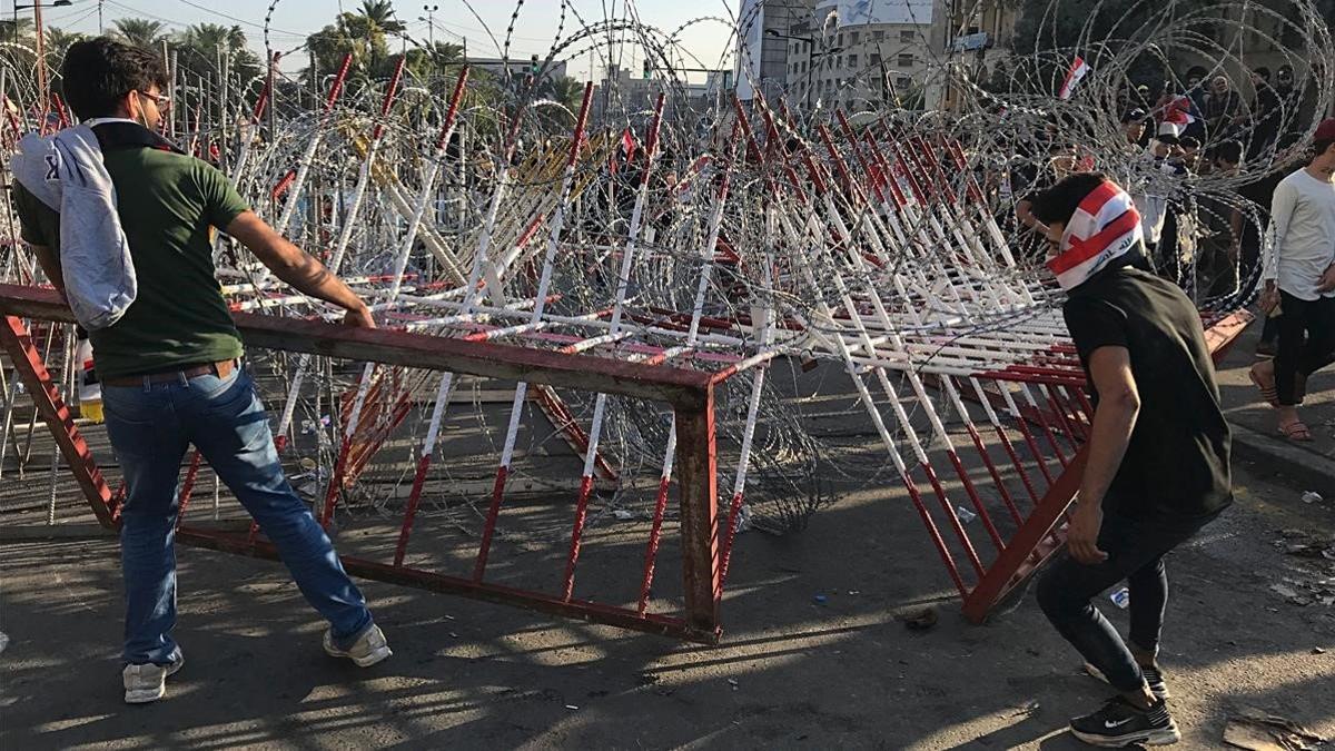 Bagdad, manifestaciones antigubernamentales.