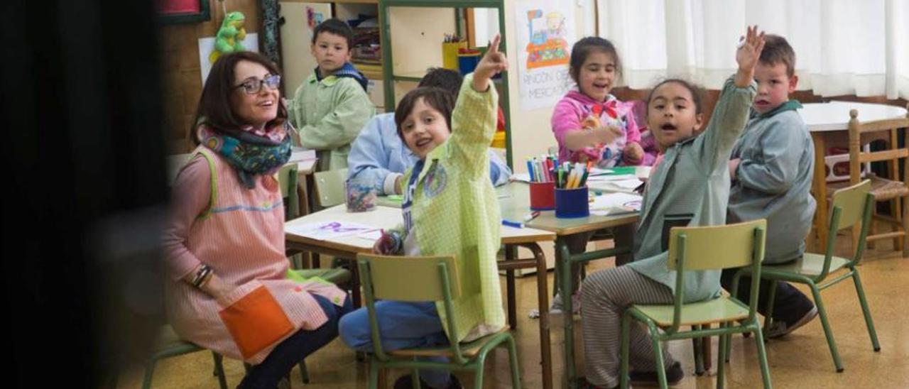 La clase de Infantil de 5 años.