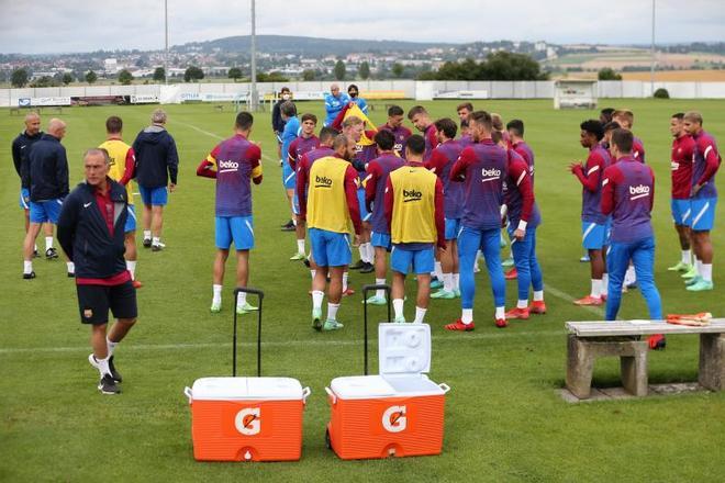 Las mejores imágenes del entrenamiento de hoy del Barça