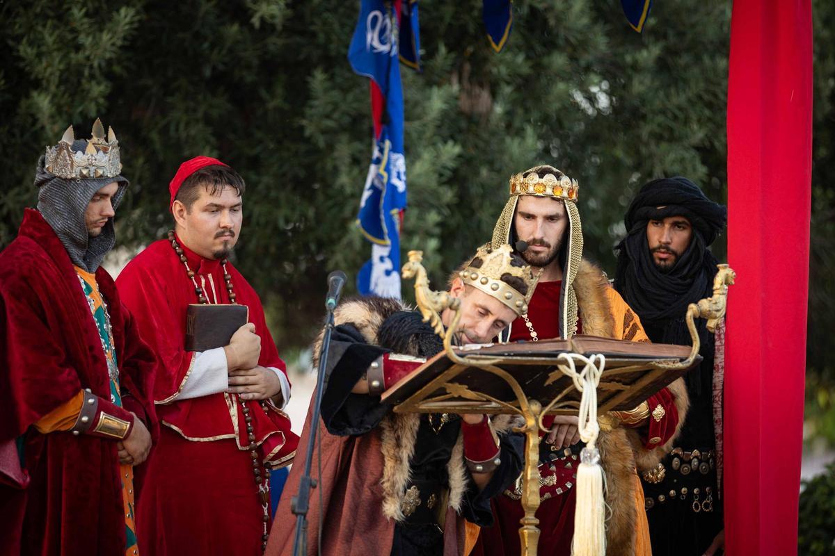 Un momento de la recreación histórica en Pilar de la Horadada
