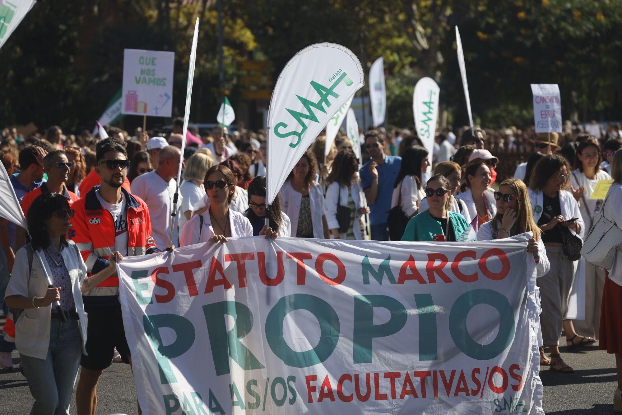 MLG 03-10-2025 Manifestación de la sanidad pública en Málaga.