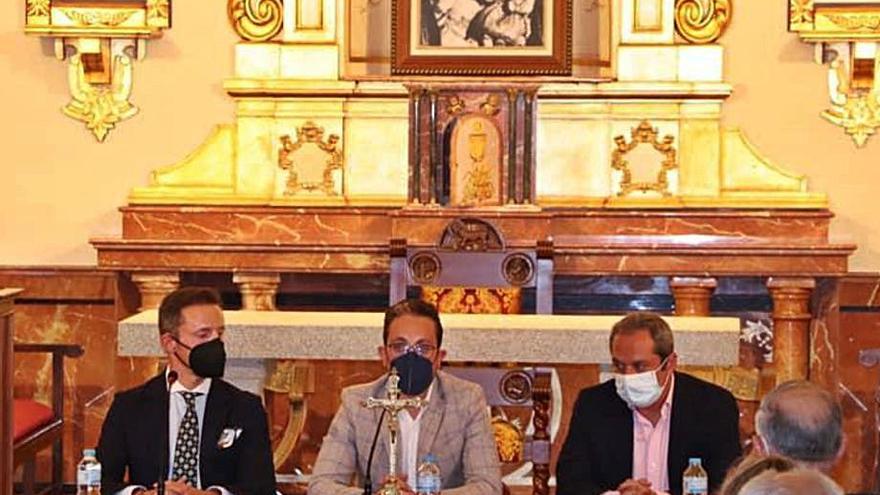 Gabriel Delgado, Antonio Javier Cortés y Javier Aguilar, en la presentación.