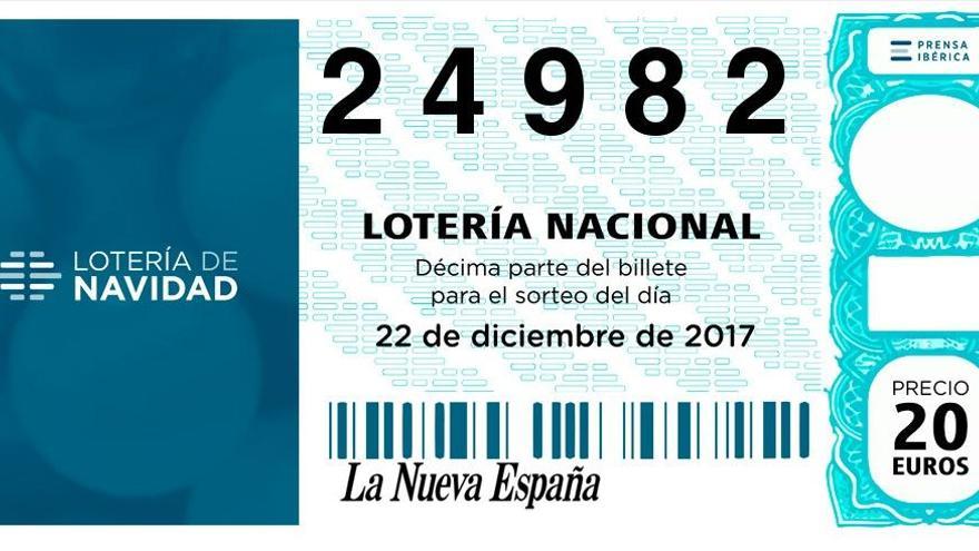 Lotería Navidad 2017: El 24982, quinto premio