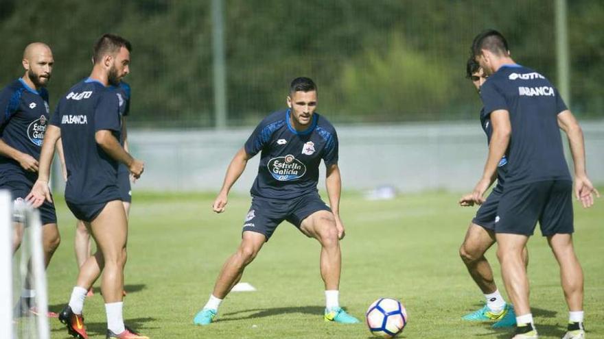 Sesión intensa para los que no fueron titulares ante el Eibar