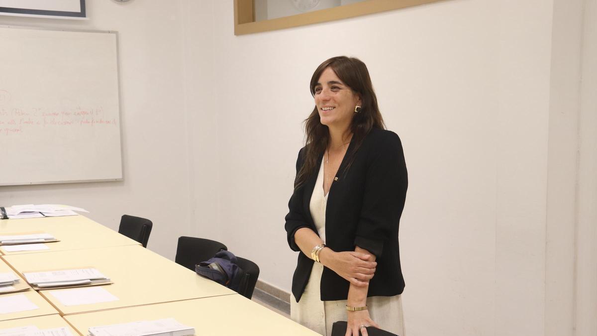 La consellera de Recerca i Universitats, Núria Montserrat, visita la Universitat de Girona durant l'últim dia de les PAU.