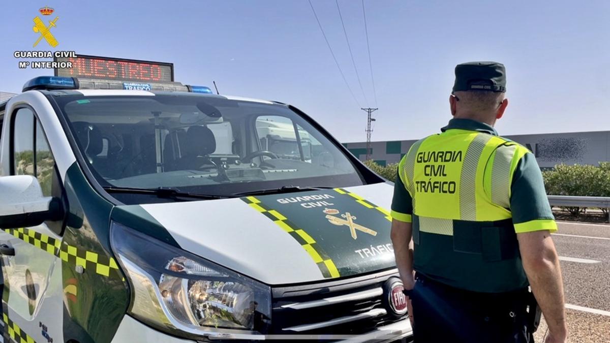 Punto de control de la Guardia Civil