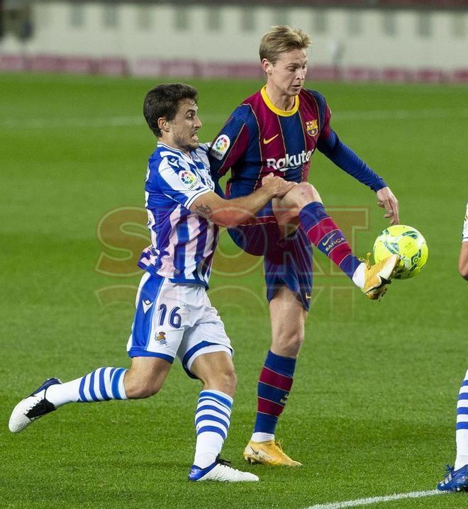 Imágenes del partido entre el FC Barcelona y la Real Sociedad correspondiente al partido adelantado de la  jornada 19 de LaLiga, disputado en el Camp Nou, Barcelona.